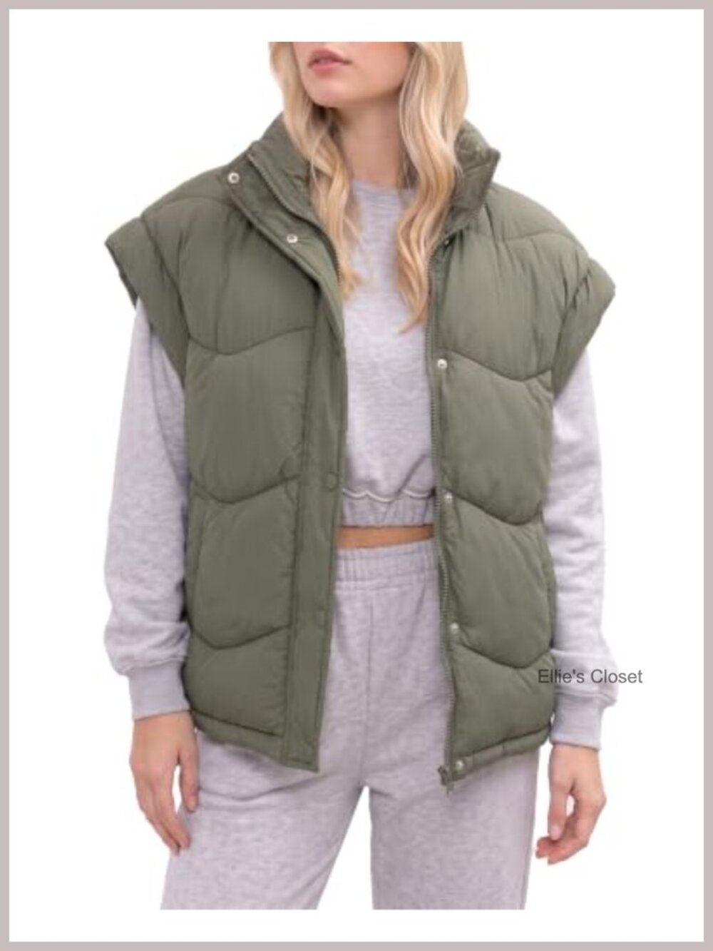 Lightweight Quilted Puffer Vest Sleeveless Zip Jacket